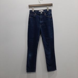 Aritzia Wilfred Citizens of Humanity Dark Wash Nola Super High Rise Slim Jeans